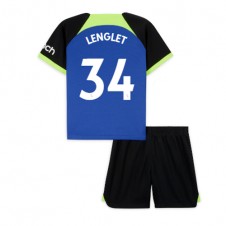 Tottenham Hotspur Clement Lenglet #34 Bortaställ Barn 2022-23 Korta ärmar (+ Korta byxor)